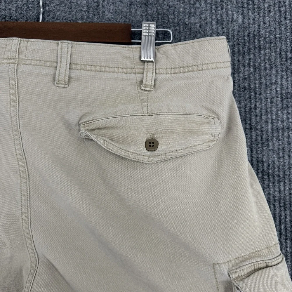 GAP Khaki Cargo Shorts Mens 36 Tan Fishing Camping Utility Pockets Outdoor Large